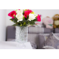 Haonai wholesale beautiful glass vase,clear crystal glass vase